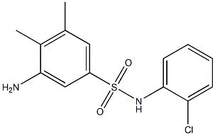 3-amino-N-(2-chlorophenyl)-4,5-dimethylbenzene-1-sulfonamide Structure