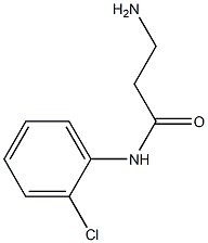 3-amino-N-(2-chlorophenyl)propanamide Structure
