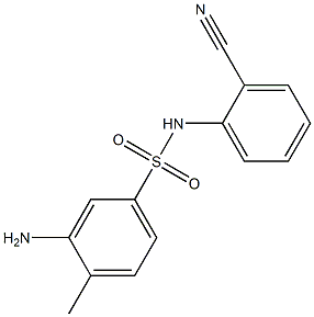3-amino-N-(2-cyanophenyl)-4-methylbenzene-1-sulfonamide Structure