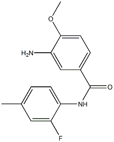 3-amino-N-(2-fluoro-4-methylphenyl)-4-methoxybenzamide Structure