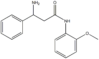 3-amino-N-(2-methoxyphenyl)-3-phenylpropanamide Structure