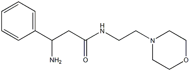 3-amino-N-(2-morpholin-4-ylethyl)-3-phenylpropanamide 구조식 이미지