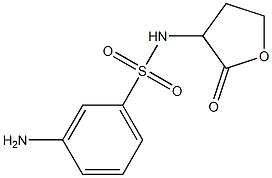 3-amino-N-(2-oxooxolan-3-yl)benzene-1-sulfonamide Structure