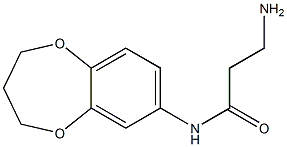 3-amino-N-(3,4-dihydro-2H-1,5-benzodioxepin-7-yl)propanamide 구조식 이미지