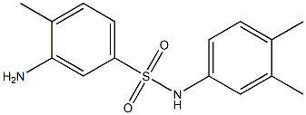 3-amino-N-(3,4-dimethylphenyl)-4-methylbenzene-1-sulfonamide 구조식 이미지