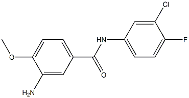 3-amino-N-(3-chloro-4-fluorophenyl)-4-methoxybenzamide 구조식 이미지