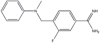 3-fluoro-4-{[methyl(phenyl)amino]methyl}benzenecarboximidamide Structure