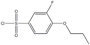 3-fluoro-4-propoxybenzene-1-sulfonyl chloride Structure