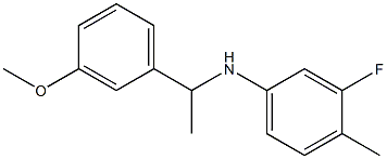 3-fluoro-N-[1-(3-methoxyphenyl)ethyl]-4-methylaniline 구조식 이미지