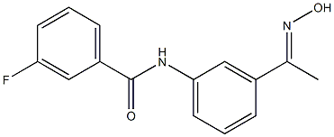 3-fluoro-N-{3-[(1E)-N-hydroxyethanimidoyl]phenyl}benzamide Structure