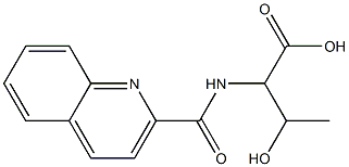 3-hydroxy-2-[(quinolin-2-ylcarbonyl)amino]butanoic acid 구조식 이미지
