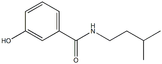 3-hydroxy-N-(3-methylbutyl)benzamide Structure