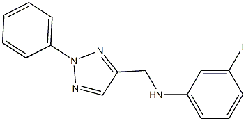 3-iodo-N-[(2-phenyl-2H-1,2,3-triazol-4-yl)methyl]aniline 구조식 이미지