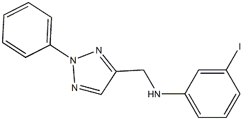 3-iodo-N-[(2-phenyl-2H-1,2,3-triazol-4-yl)methyl]aniline Structure