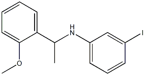 3-iodo-N-[1-(2-methoxyphenyl)ethyl]aniline 구조식 이미지