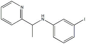 3-iodo-N-[1-(pyridin-2-yl)ethyl]aniline 구조식 이미지