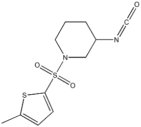 3-isocyanato-1-[(5-methylthiophene-2-)sulfonyl]piperidine Structure