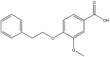 3-methoxy-4-(2-phenylethoxy)benzoic acid 구조식 이미지