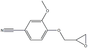 3-methoxy-4-(oxiran-2-ylmethoxy)benzonitrile Structure