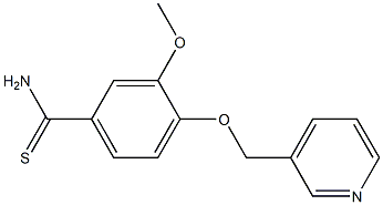 3-methoxy-4-(pyridin-3-ylmethoxy)benzenecarbothioamide 구조식 이미지