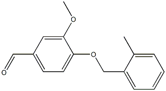 3-methoxy-4-[(2-methylphenyl)methoxy]benzaldehyde 구조식 이미지