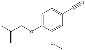 3-methoxy-4-[(2-methylprop-2-enyl)oxy]benzonitrile Structure