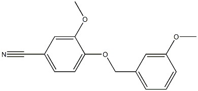 3-methoxy-4-[(3-methoxybenzyl)oxy]benzonitrile 구조식 이미지