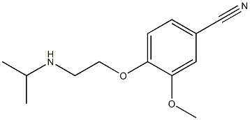 3-methoxy-4-[2-(propan-2-ylamino)ethoxy]benzonitrile Structure