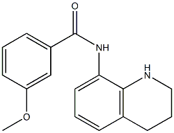 3-methoxy-N-(1,2,3,4-tetrahydroquinolin-8-yl)benzamide 구조식 이미지