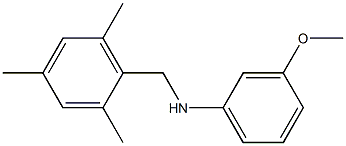 3-methoxy-N-[(2,4,6-trimethylphenyl)methyl]aniline 구조식 이미지