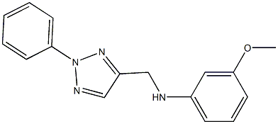 3-methoxy-N-[(2-phenyl-2H-1,2,3-triazol-4-yl)methyl]aniline 구조식 이미지