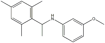 3-methoxy-N-[1-(2,4,6-trimethylphenyl)ethyl]aniline 구조식 이미지