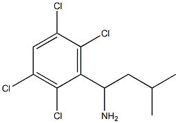 3-methyl-1-(2,3,5,6-tetrachlorophenyl)butan-1-amine 구조식 이미지