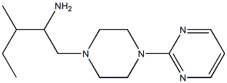 3-methyl-1-[4-(pyrimidin-2-yl)piperazin-1-yl]pentan-2-amine Structure