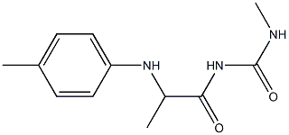 3-methyl-1-{2-[(4-methylphenyl)amino]propanoyl}urea Structure