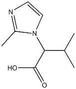 3-methyl-2-(2-methyl-1H-imidazol-1-yl)butanoic acid 구조식 이미지