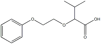 3-methyl-2-(2-phenoxyethoxy)butanoic acid 구조식 이미지