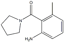 3-methyl-2-(pyrrolidin-1-ylcarbonyl)aniline Structure