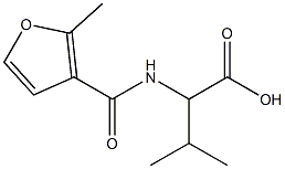 3-methyl-2-[(2-methyl-3-furoyl)amino]butanoic acid 구조식 이미지