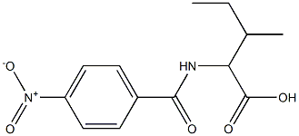 3-methyl-2-[(4-nitrobenzoyl)amino]pentanoic acid Structure