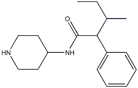 3-methyl-2-phenyl-N-(piperidin-4-yl)pentanamide 구조식 이미지