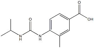 3-methyl-4-[(propan-2-ylcarbamoyl)amino]benzoic acid Structure