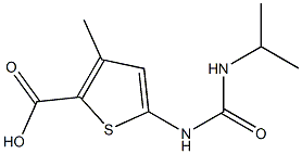 3-methyl-5-[(propan-2-ylcarbamoyl)amino]thiophene-2-carboxylic acid 구조식 이미지