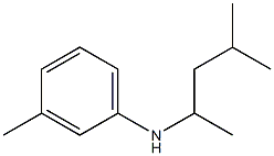 3-methyl-N-(4-methylpentan-2-yl)aniline 구조식 이미지