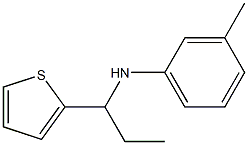 3-methyl-N-[1-(thiophen-2-yl)propyl]aniline Structure