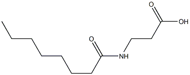 3-octanamidopropanoic acid 구조식 이미지