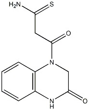 3-oxo-3-(3-oxo-1,2,3,4-tetrahydroquinoxalin-1-yl)propanethioamide 구조식 이미지