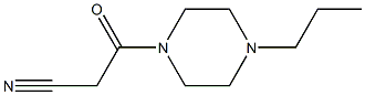 3-oxo-3-(4-propylpiperazin-1-yl)propanenitrile Structure