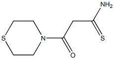 3-oxo-3-(thiomorpholin-4-yl)propanethioamide 구조식 이미지