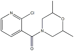 4-[(2-chloropyridin-3-yl)carbonyl]-2,6-dimethylmorpholine Structure